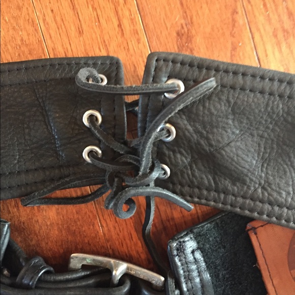 Kerr black leather XXL riding chaps - Picture 4 of 15